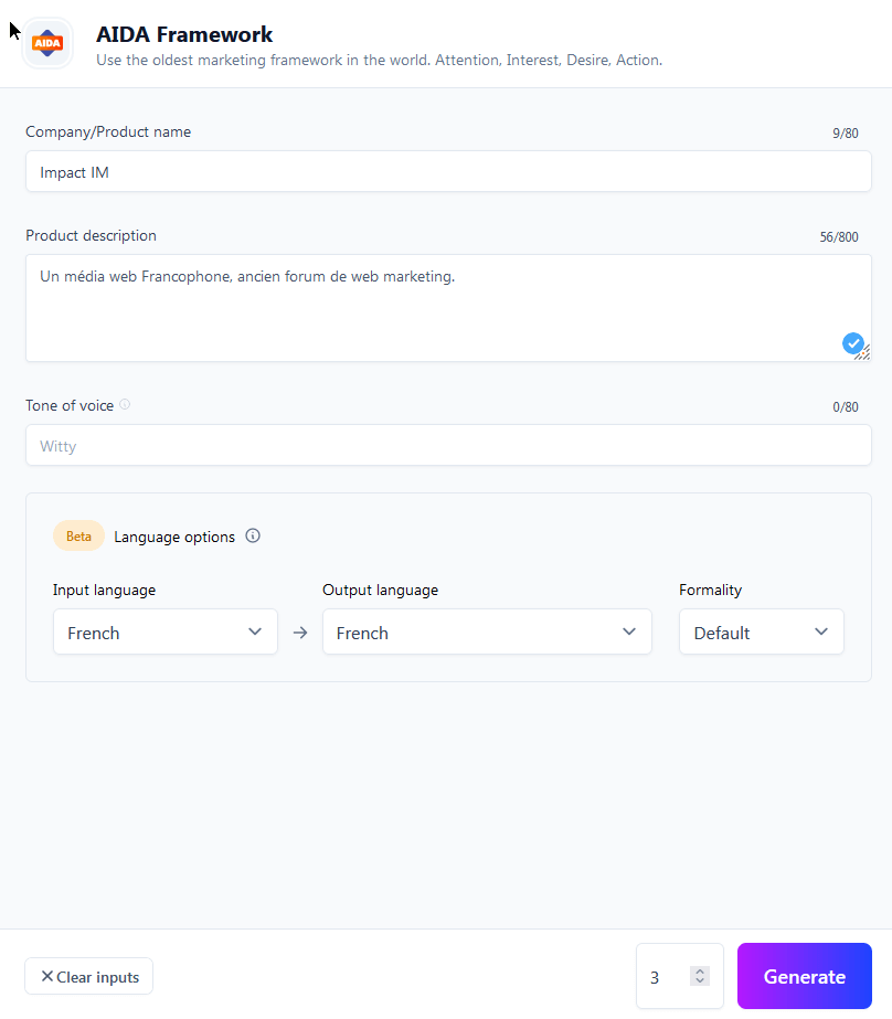 Aida Framework Jasper