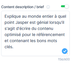 Le brief sur Jasper