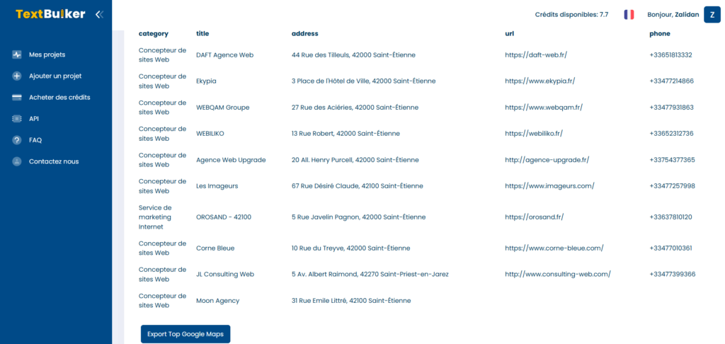 Liste agence seo local