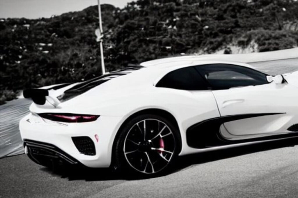 voiture de sport, voiture collection de couleur noire et blanche - image de Stable Diffusion