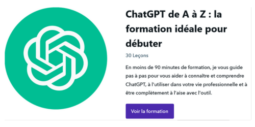 formation chatgpt pour débutant