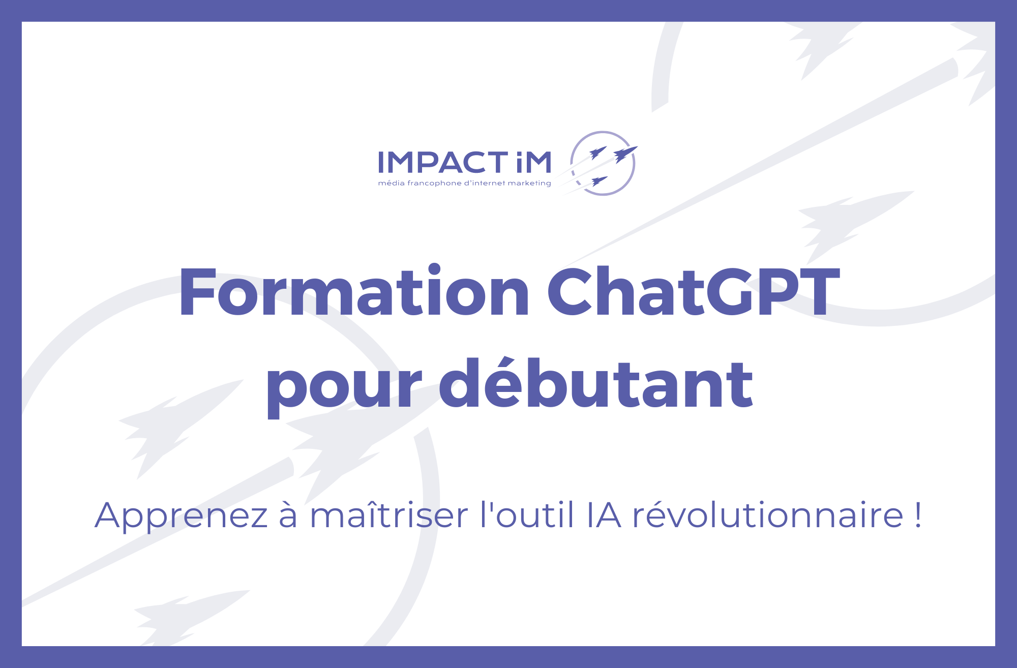 Formation ChatGPT