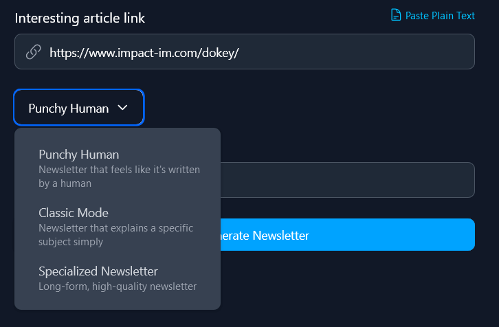les trois modes de langages du logiciel ia tugan.ai