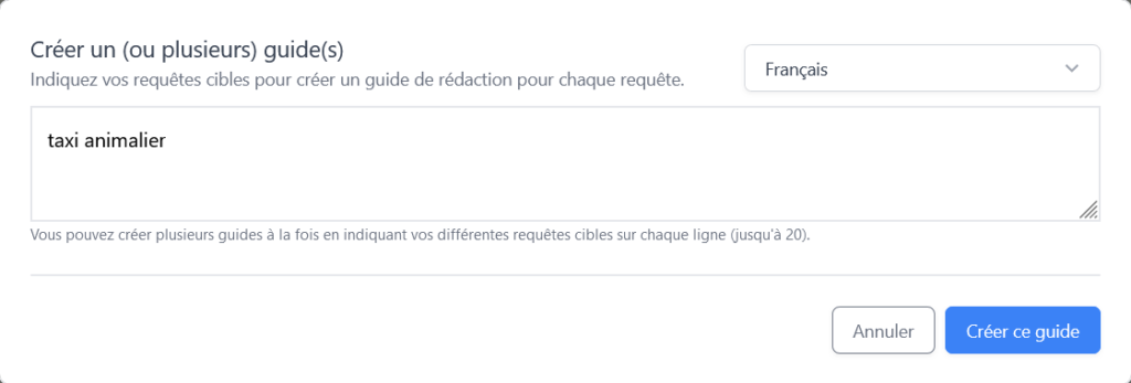 création guide seo serpmantics