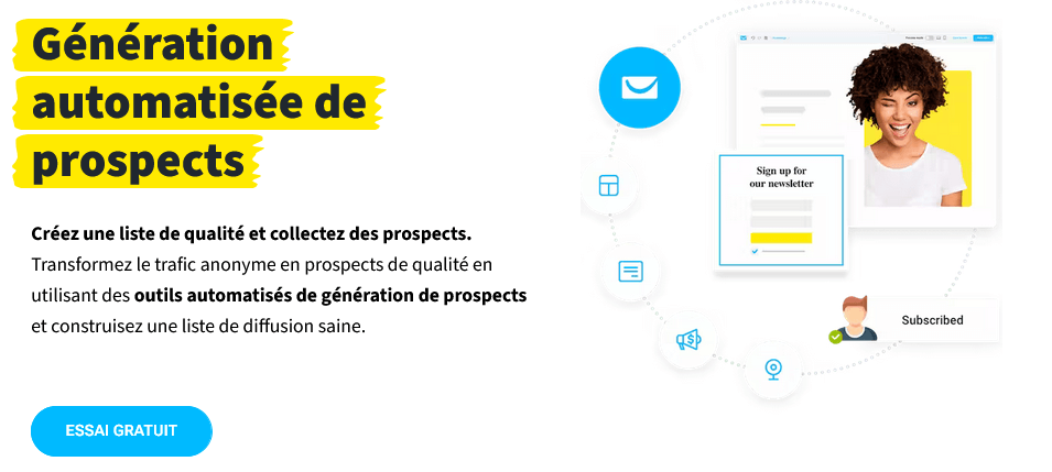 getresponse créer liste de contacts ou de prospects
