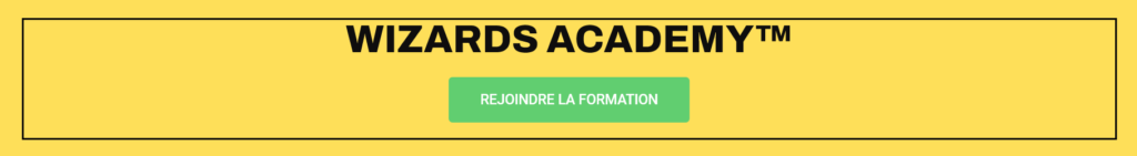 bouton d'accès à la formation wizards academy