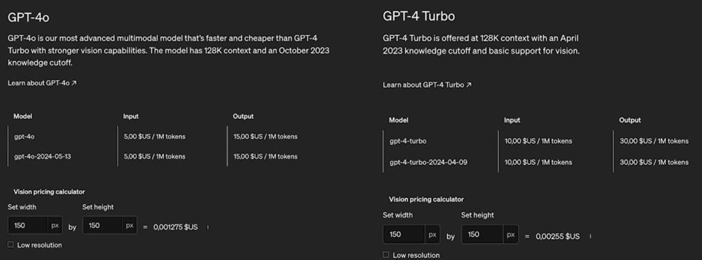 prix token gpt-4o comparé à gpt-4 turbo