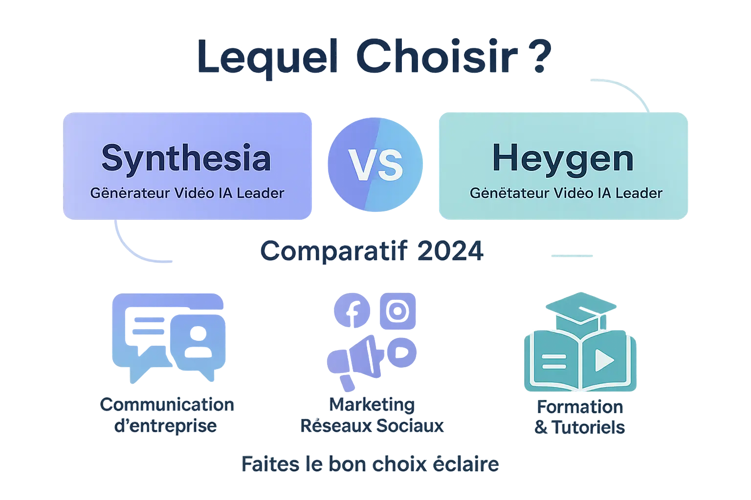 Comparatif Synthesia vs Heygen interface utilisateur