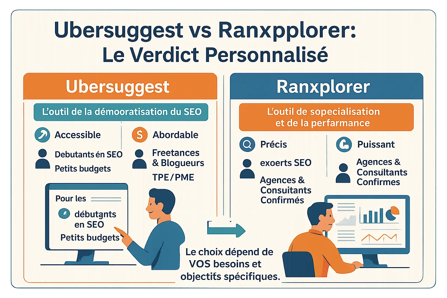<strong>Comparaison Ubersuggest vs Ranxplorer</strong>
