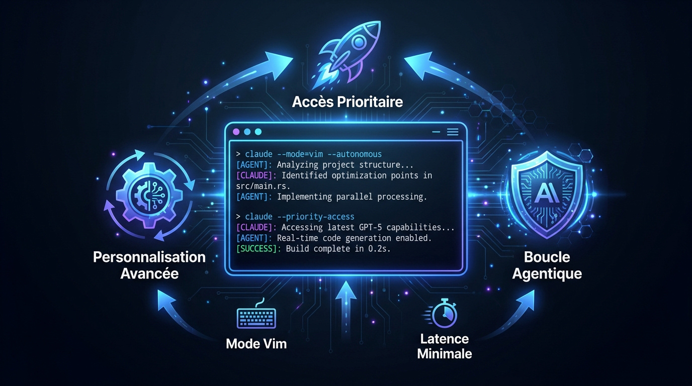 Interface terminal de Claude Code montrant la puissance de l'exécution de commandes en CLI