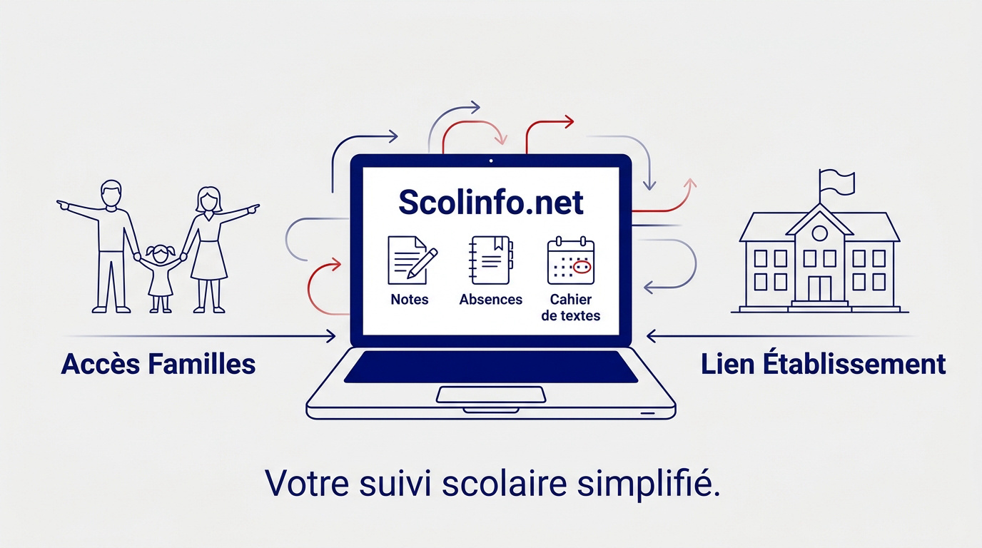 Interface de connexion sécurisée à la plateforme éducative Scolinfo
