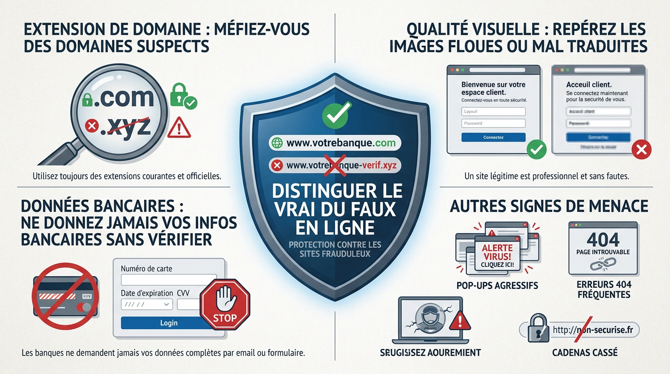 Conseils de sécurité pour identifier un site web officiel et éviter les clones malveillants