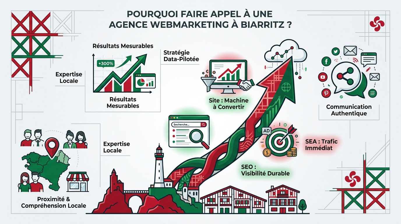 Stratégie webmarketing personnalisée à Biarritz au Pays Basque