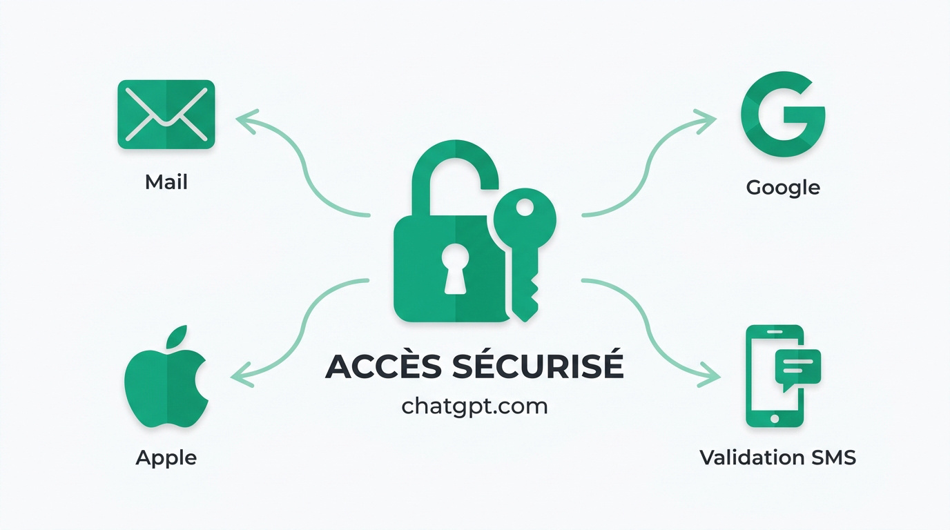 Interface de connexion sécurisée à ChatGPT OpenAI
