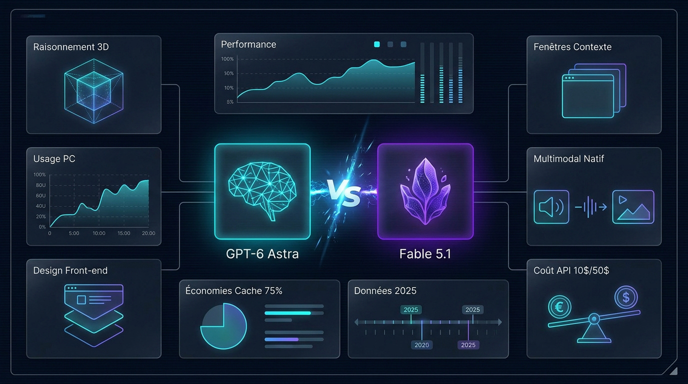 Duel technologique entre les intelligences artificielles GPT-6 Astra et Fable 5.1