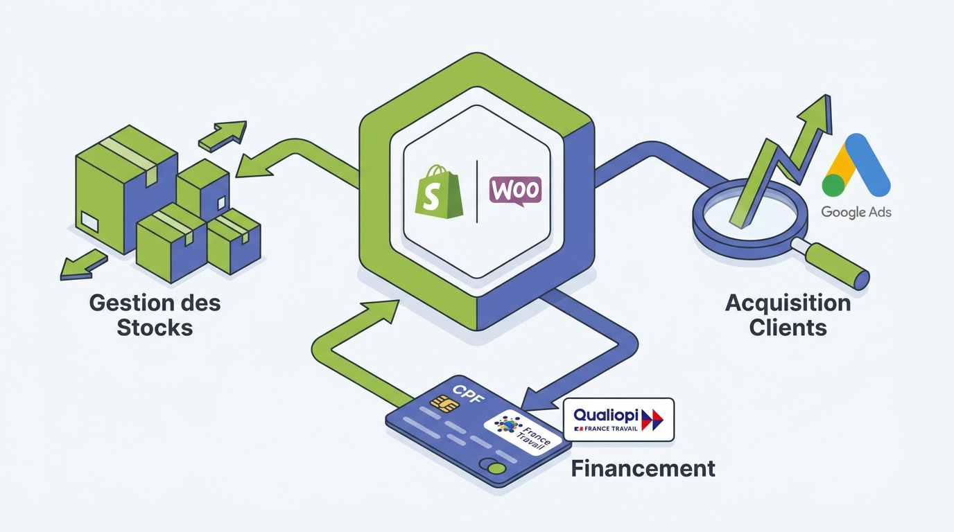 Apprendre les bases de la vente en ligne et du webmarketing